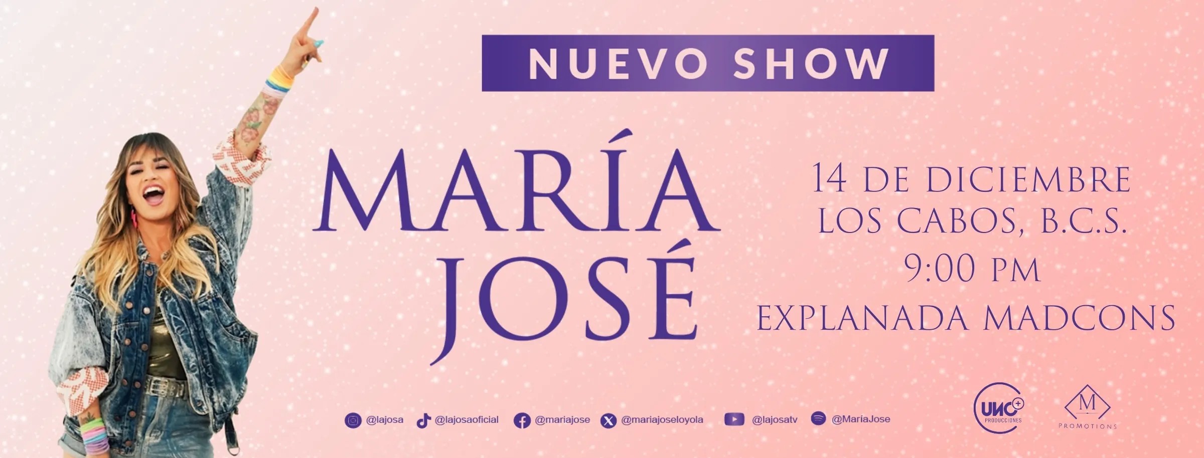 María José en concierto en Los Cabos